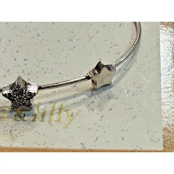 NWT Lonna & Lilly Silver Tone Star Bracelet - Picture 3 of 6